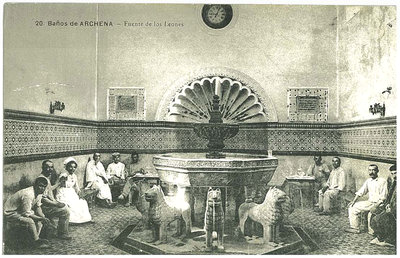 Balneario de Archena y bañistas