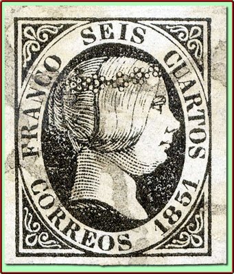 #6-D141 de un bloque de cuatro usado
