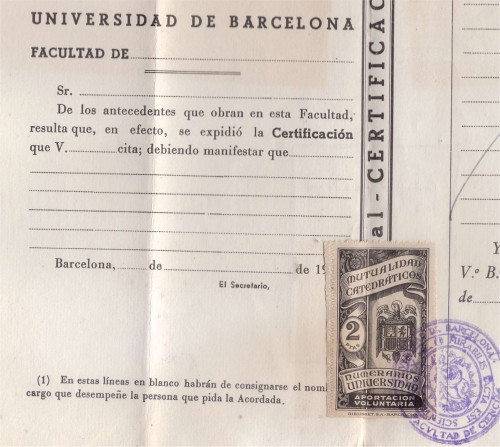 certificado de la Universidad de Barcelona, 1947.jpg