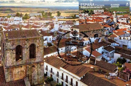 Olivenza (Badajoz) matasellos presentación