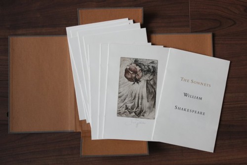 Aguafuertes creados ex profeso por Marina Richterová para una bella edición ilustrada y muy lujosa de los Sonetos de Shakespeare (Praga, Bonaventura, 1997)