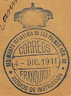 FRAN MIL Regimiento Infanteria Las Palmas n 66 Juzgado de Instruccion 1913.jpg