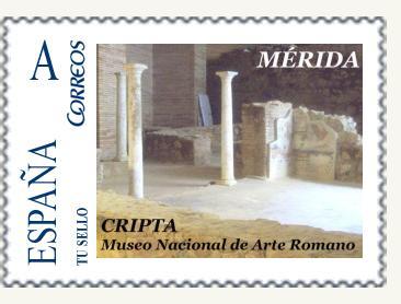 Sello personalizado. Mérida. 2011. Cripta del MNAR.jpg