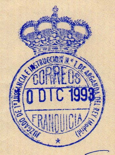 FRAN JUS Madrid  ARGANDA DEL REY Juzgado de 1 Instancia n 1 1993 F.jpg
