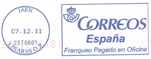 FPO. AF-107. Jaen. Linares O.P. 2370001. Azul. 2011-12-07. 300 ppp.jpg