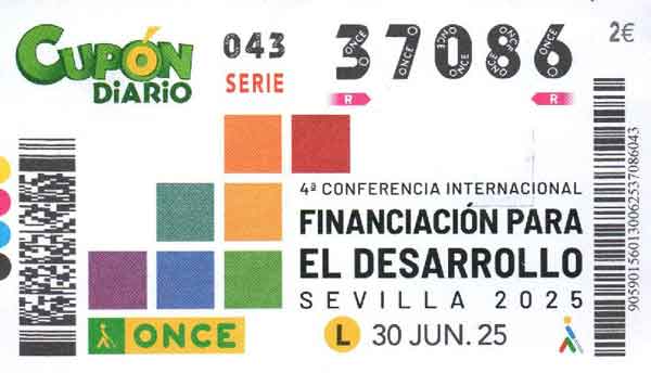 cupón ONCE de 30 junio 2025