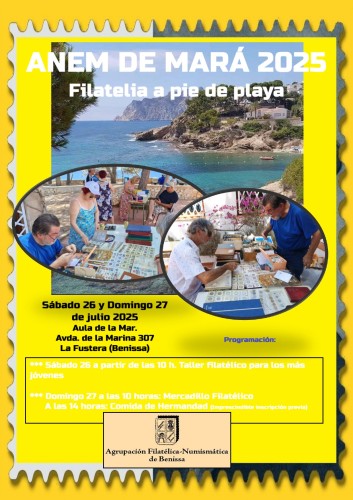 Anem de Mará 2025 Cartel. Filatelia a pie de playa. Benissa.jpg