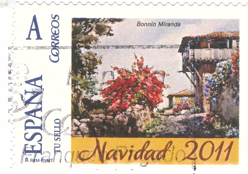 Sello personalizado. Santa Cruz de Tenerife. Navidad 2011. Matasellado.jpg