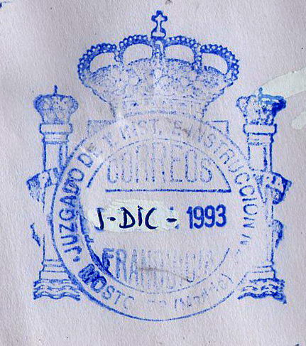 FRAN JUS Madrid  MOSTOLES Juzgado de 1 Instancia n 2 1993.jpg