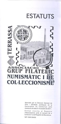 Estatuts Associació Grup Filatèlic, Numismàtic i de Col·leccionisme de Terrassa. Baja.jpg