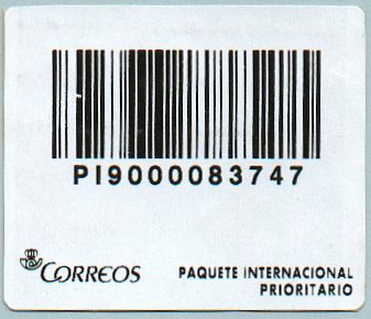 etiq. adhesiva blanca. Cantos redondos. Paquete Internacional Prioritario .jpg
