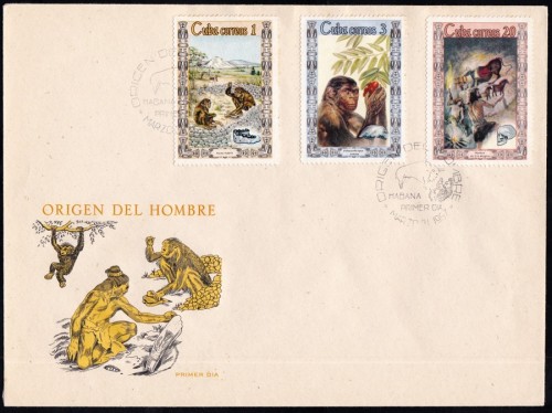 Cuba 1967 Origin Man FDC 2.jpg