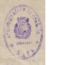 Franquicia de correos de Baza 1934