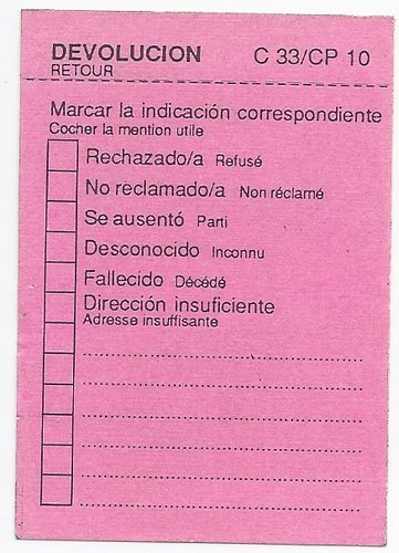 Etiqueta de Devolución 2