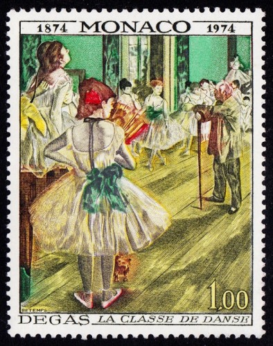 La clase de danza, de Edgar Degas (1834–1917), grabado por Georges Bétemps.