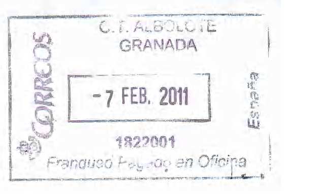 AF-103. O.T. ALBOLOTE / 1822001 / 07.02.11(12)