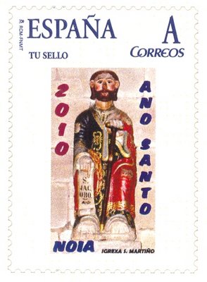 Sello personalizado. Noia. Ano Santo 2010. Igrexa San Martiño.jpg
