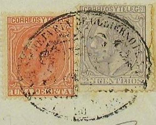 PlicaJudicialEd.204 (4), 207. CHELVA a VALENCIA. 25 cts. (3) y 1 pta. Mat. ovalado SECRETARIA DE GOBIERNO DE LA PROVINCIA DE VALENCIA. Det400.jpg