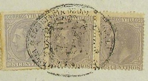 PlicaJudicialEd.204 (4), 207. CHELVA a VALENCIA. 25 cts. (3) y 1 pta. Mat. ovalado SECRETARIA DE GOBIERNO DE LA PROVINCIA DE VALENCIA. Det2-400.jpg