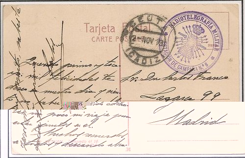 RADIOTELEGRAFIA MILITAR - ESTACION DE CAMPAÑA NÚM. 6