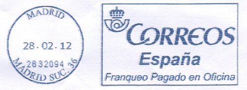 FPO. AF-107. Madrid. Madrid Suc. 36. 2832094. Azul. 2012-02-28.jpg