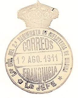 1911 PRIMER BATALLON DEL SEGUNDO REGIMIENTO DE INFANTERIA DE MARINA - PRIMER JEFE