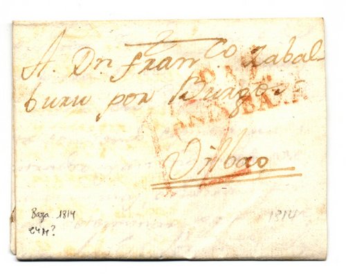 Carta 1814 marca nº6 de Baza