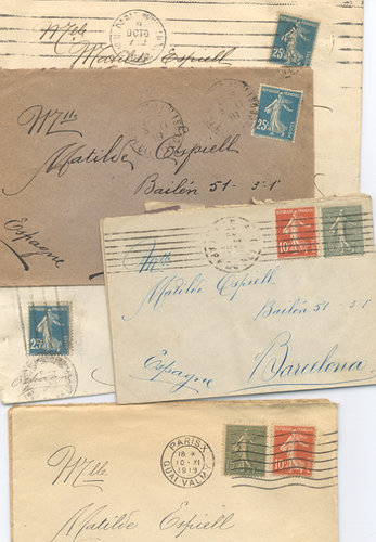 Conjunto de cartas todas al mismo destinatario regalito de Rai