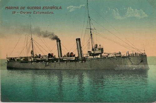 TARJETA POSTAL CON IMAGEN DEL CRUCERO EXTREMADURA