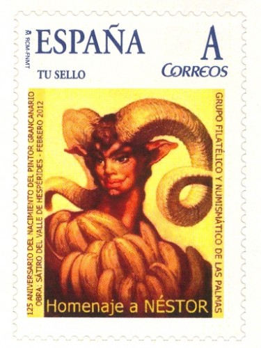 Sello personalizado. Las Palmas de Gran Canaria. 2012. Homenaje a Néstor.jpg