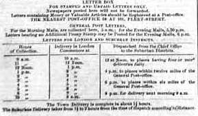 1855 Earl Carlisle Post Office Letter Box Fleet London Texto 5.jpg