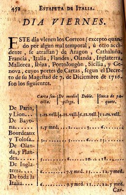 esta es una copia del libro de Blas Antonio de Arce de 1737, que incluye las citadas tarifas: