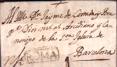 1735 Roma a barcelona 1 1/2 de porte