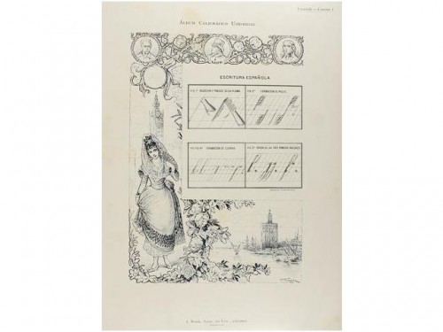 1901. LIBRO. (CALIGRAFIA). CANIBELL, EUDALDO, VAZQUEZ NICANOR. ALBUM CALIGRAFICO UNIVERSAL 2.jpg