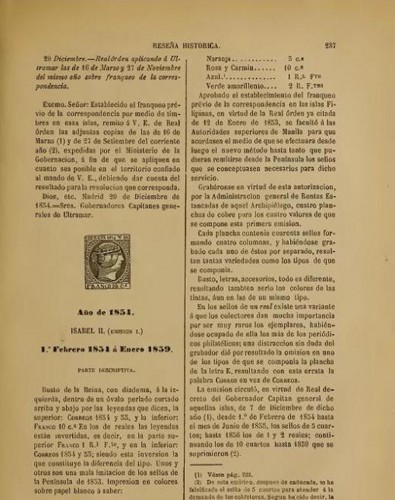 Reseña historico descriptiva de los sellos de España