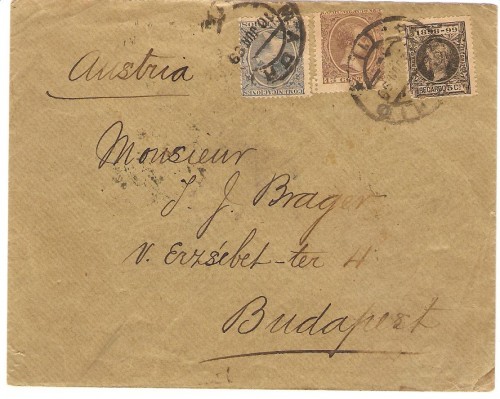 IG - franqueo atípico 018 - Madrid a Budapest - sello de IG como sello correos.jpg