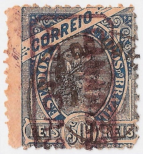 Brazil 500 Reis con cartería ARUCA de Canarias