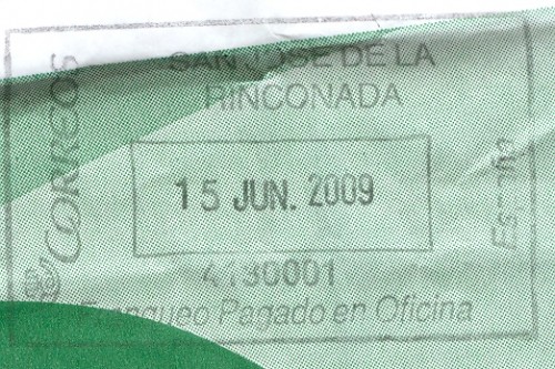 FPO. AF-103. San Jose de la. Rinconada. 4130001. 2009-06-15.jpg