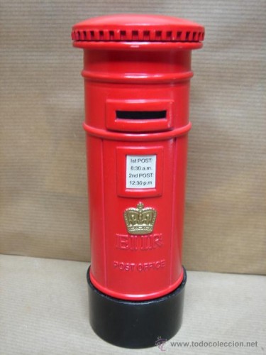 .HUCHA METALICA - BUZON CORREOS INGLES - EIIR POST OFFICE - 15 CMS.jpg