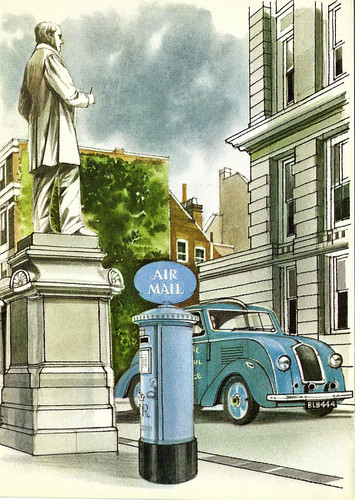 1981 AIR MAIL LETTER BOX NATIONAL POSTAL MUSEUM SS 6 8-81 POSTCARD MINT.jpg