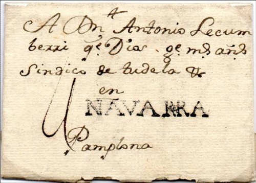 Sangüesa a Pamplona 16 de Noviembre de 1780.