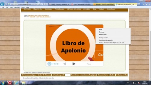 pantallazo del prize