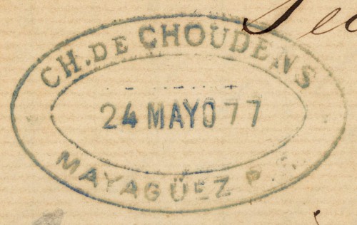 Marca comercial de Mayagüez, 1877