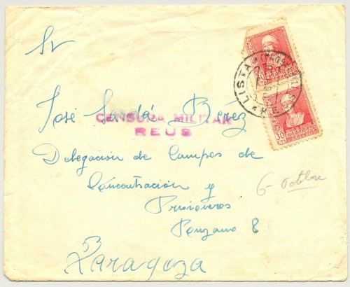 Delegación de Campos de Concentración y Prisioneros dorso