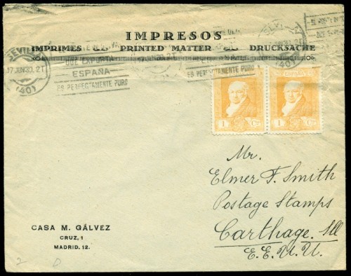 z1930 (17 JUN). Sobre de imrpesos con pareja matº rodillo El aceite. Preciosa..jpg