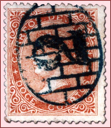 Oval rejilla con cifra 2
