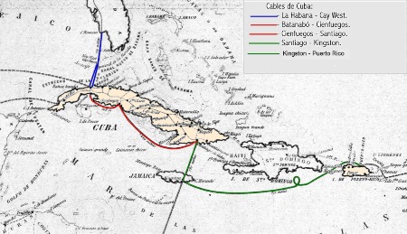 MAPA CABLES DE CUBA