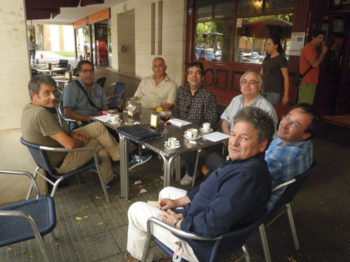 Café tertulia filatélica