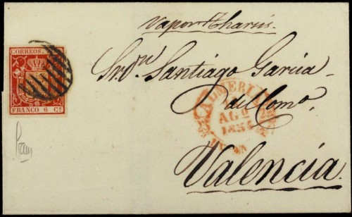 1854-08-14, Por Correo Maritimo de Almería a Valencia.jpg