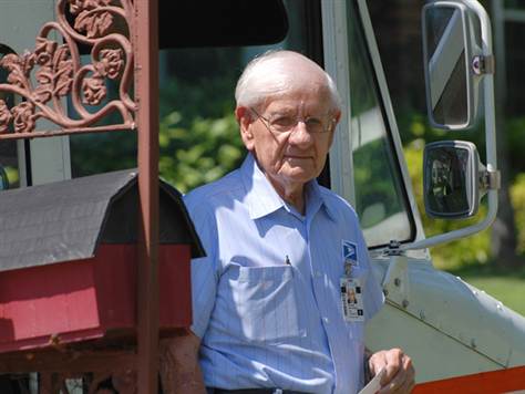 “I feel much better if I get up at the regular time and get dressed and go to work,” said Morris Wilkinson, 91, a mailman for the past 64 years. He also spent six years of his life serving in the U.S. Marine Corps.